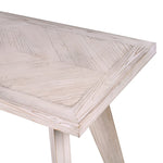Pale Washed Parquet Console Table